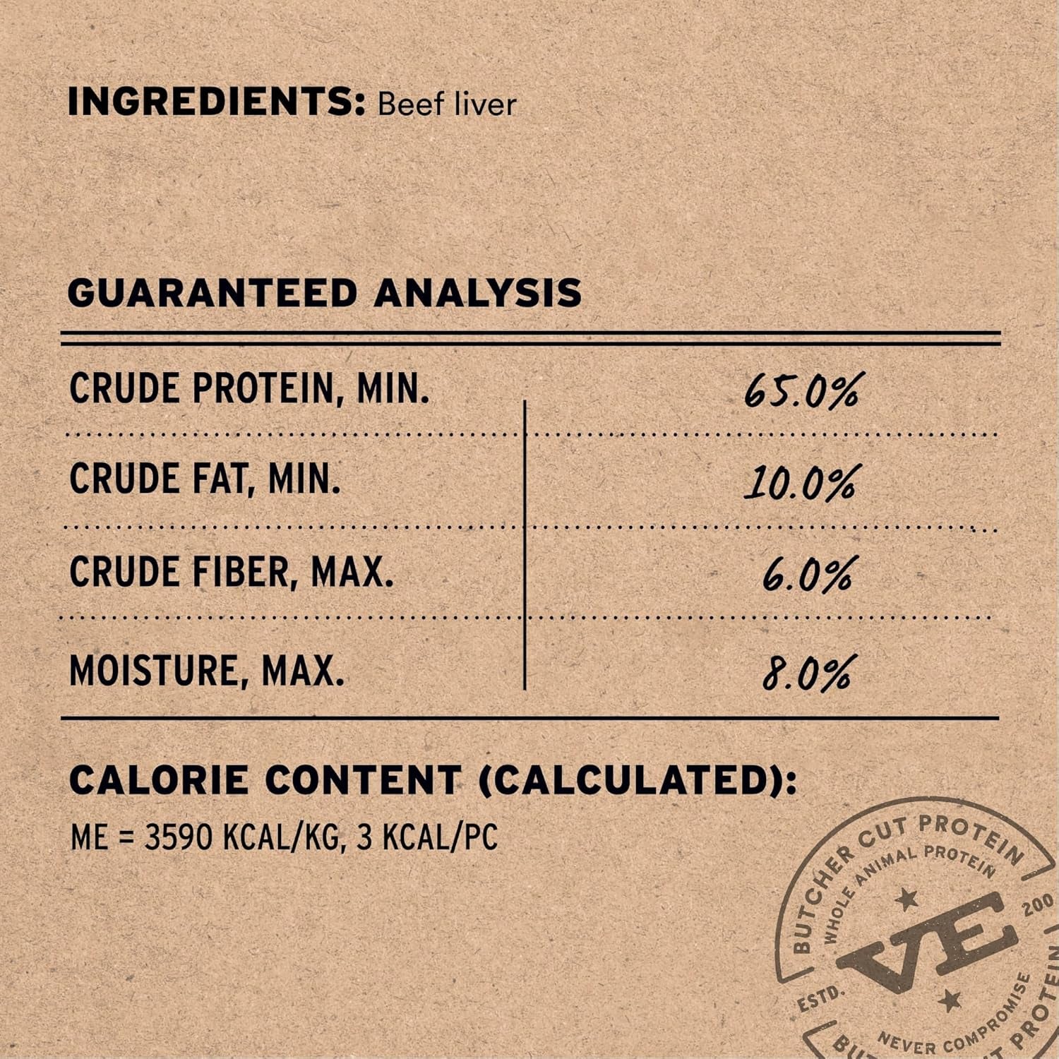 Single Ingredient Beef Liver Dog Treats, 2.1 Oz | Freeze-Dried Raw | Premium Quality High Protein Training Treats | Grain Free, Gluten Free, Filler Free