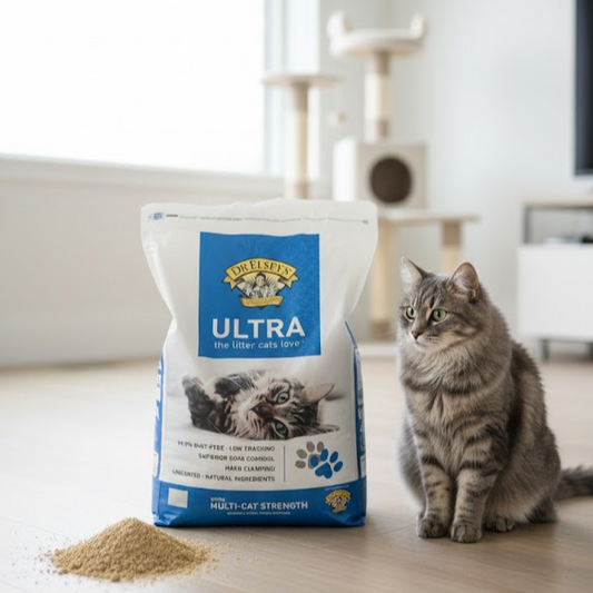 Ultra Unscented Clumping Clay Cat Litter – 40 lb Bag, High Absorbency & Odor Control