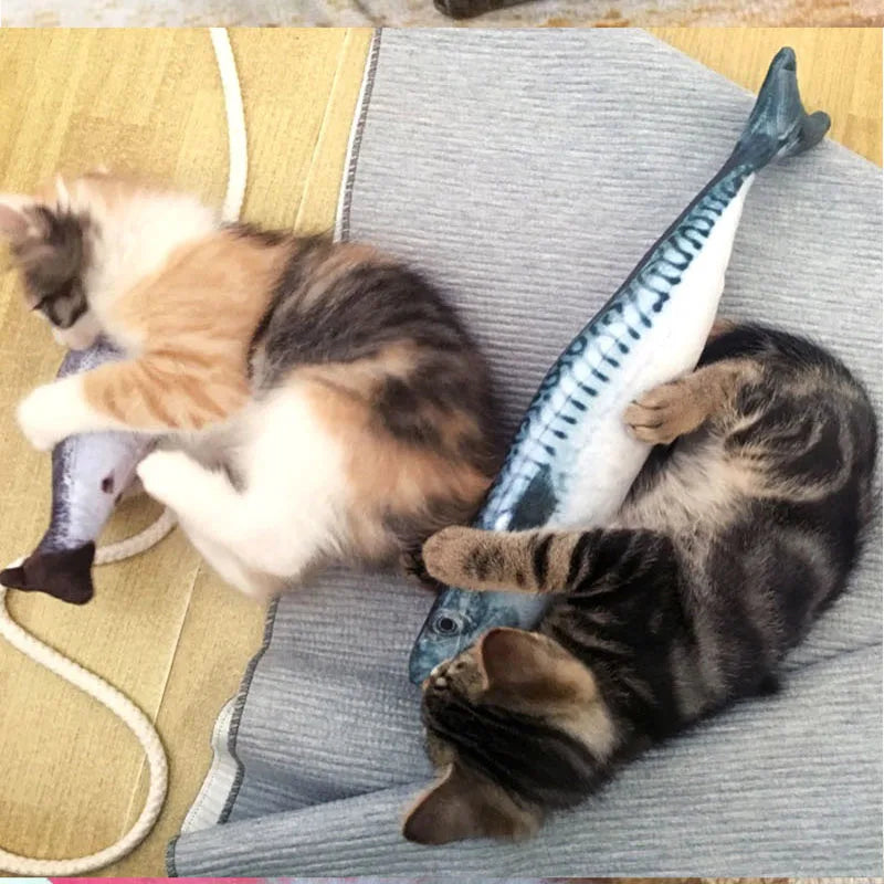 3D Plush Fish Cat Toy – Interactive Catnip Fun