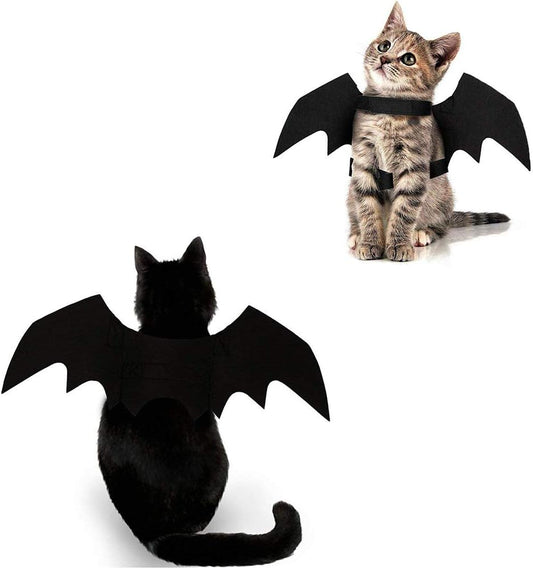 Halloween Pet Costume – Cute Kitten & Small Dog Outfit with Accessories