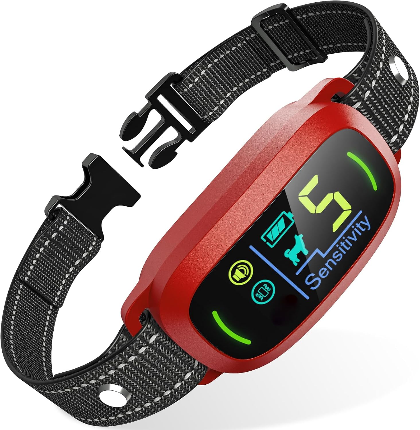 Rechargeable Dog Bark Collar – Adjustable Sensitivity, Beep, Vibration & Safe Shock Training Collar for Small, Medium & Large Dogs