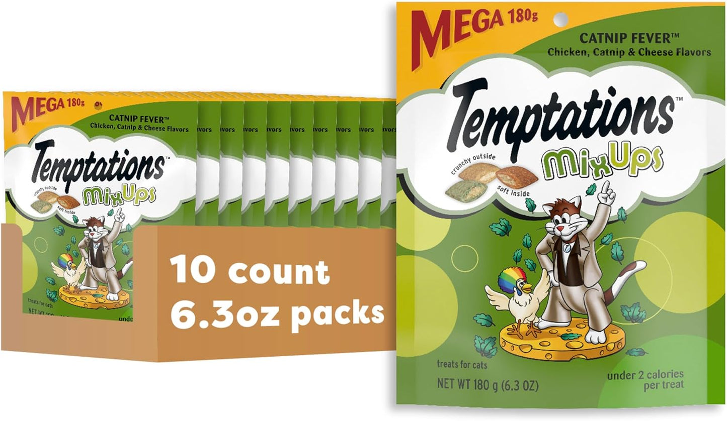 Mixups Catnip Fever Flavor Crunchy and Soft Cat Treats