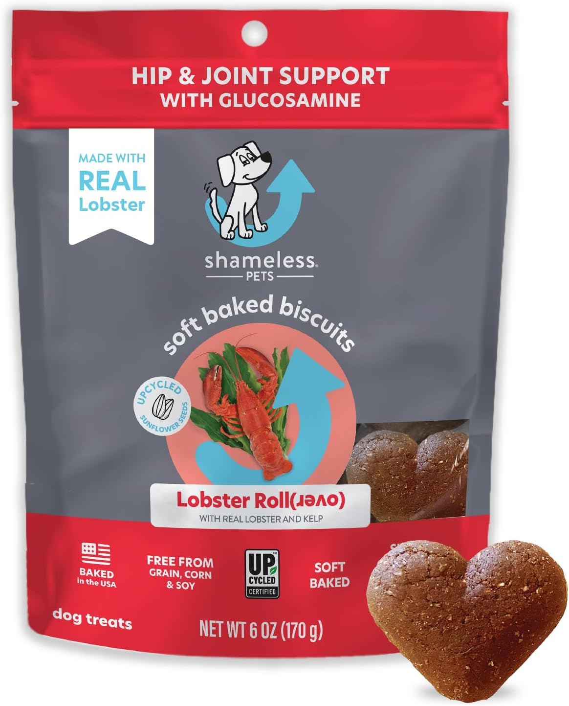 Soft-Baked Dog Treats - Natural & Healthy Dog Chews for Skin & Coat Support with Omega 3 & 6