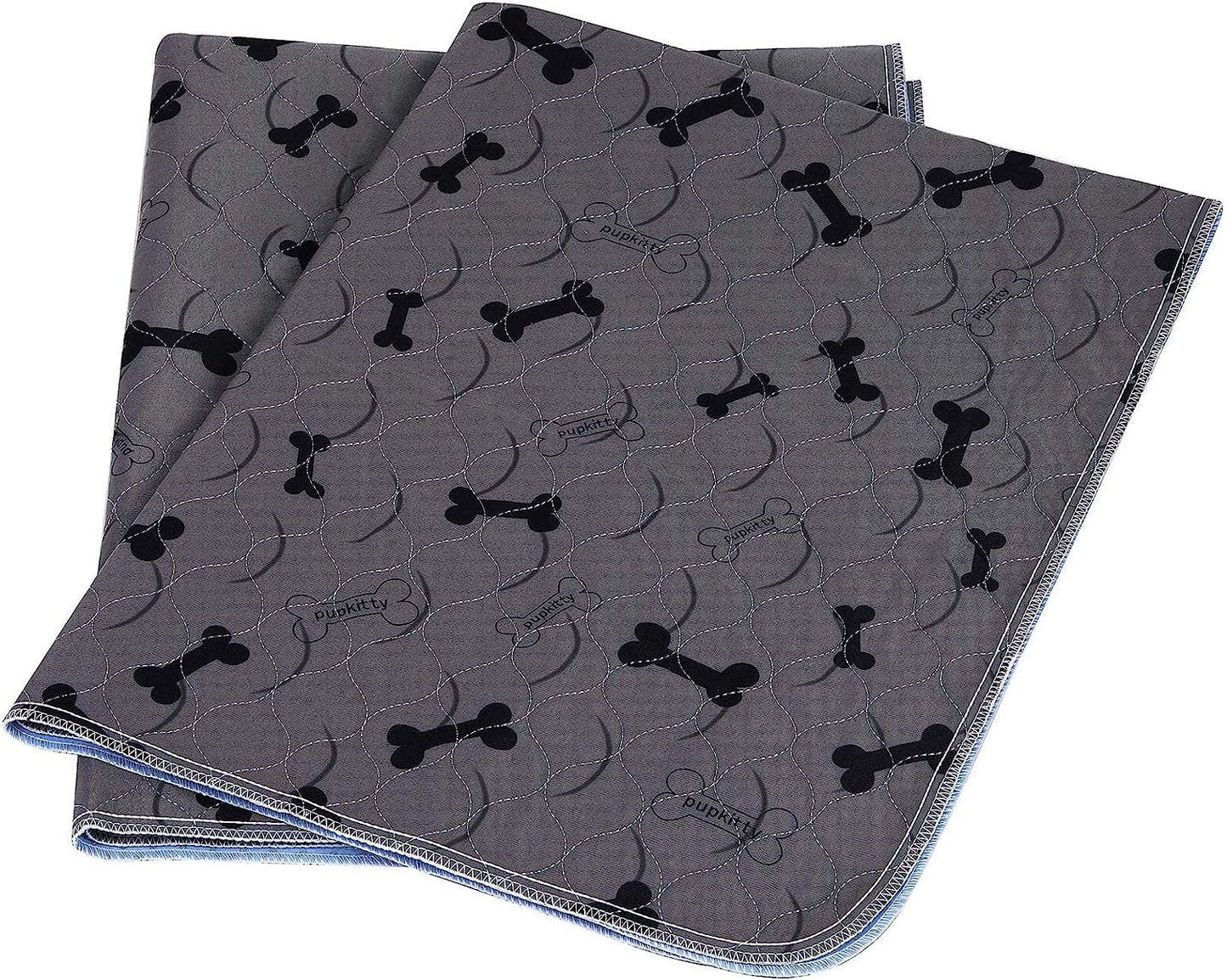 Washable Dog Pee Pads with Grooming Gloves – Non-Slip Reusable Puppy Mat