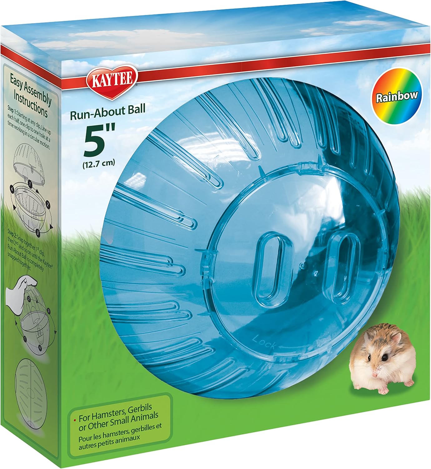 Clear Hamster Exercise Ball 7-Inch – Safe & Durable Running Ball for Hamsters, Gerbils & Small Pets