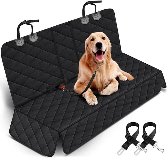 Dog Car Seat Cover, Non-Slip Rear Seat Cover Fits Middle Armrest for Most Cars Trucks Suvs
