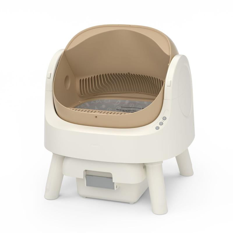 Petpivot Autoscooper 11 Open-Top Self-Cleaning Cat Litter Box,Odor-Free Waste Disposal Includes Trash Bags