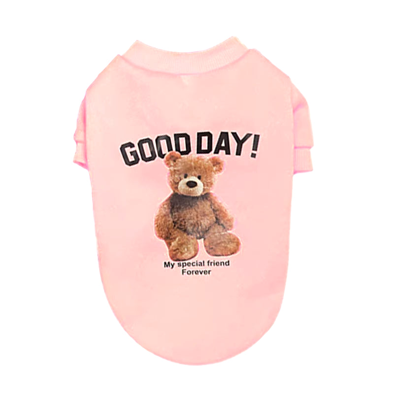 Cute Bear Pattern Dog & Cat Vest – Small to Medium Dogs