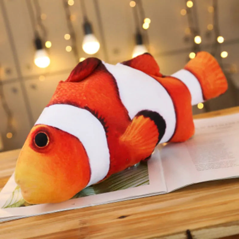 3D Plush Fish Cat Toy – Interactive Catnip Fun