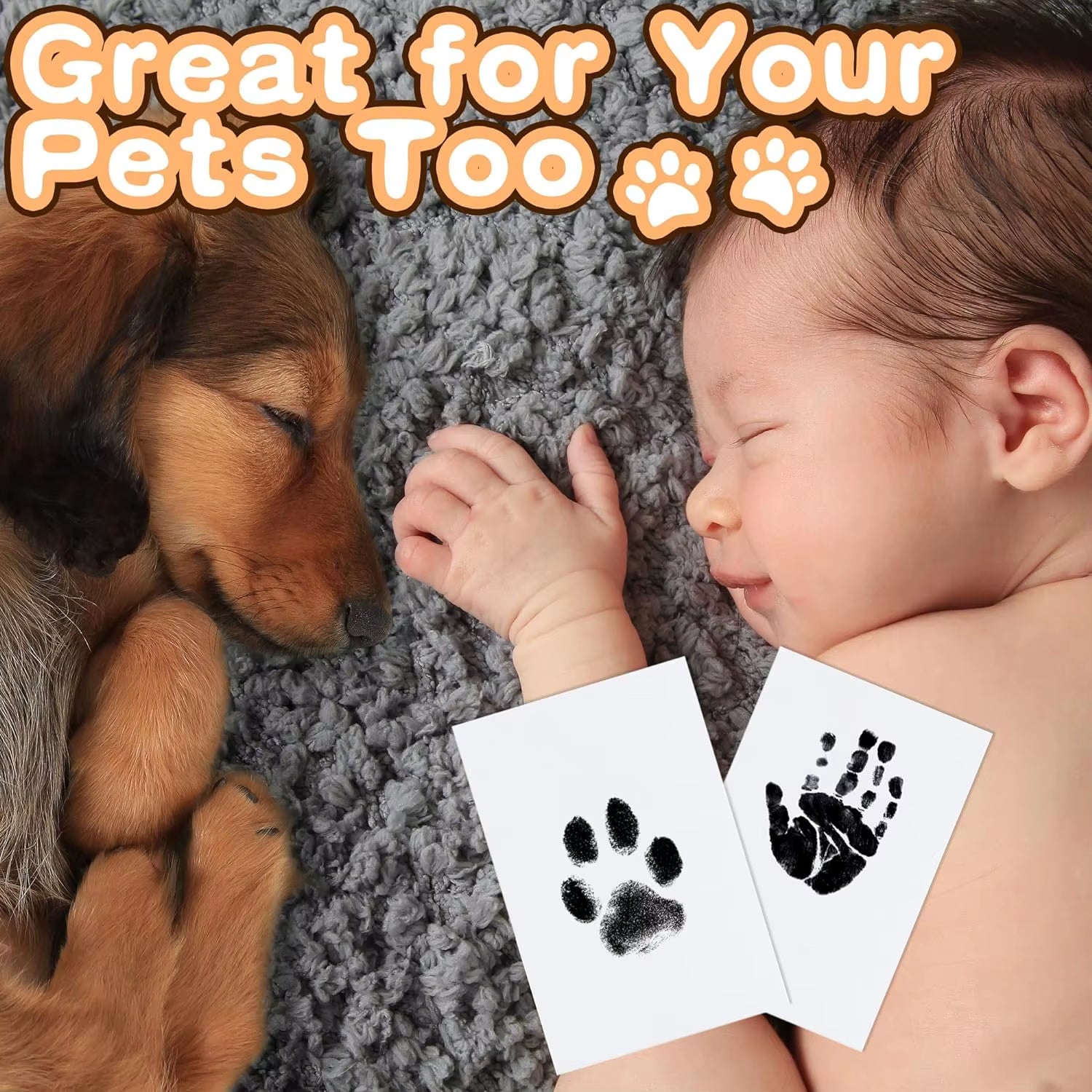 Paw Print Keepsake Kit – Inkless Nose & Paw Impression for your pets