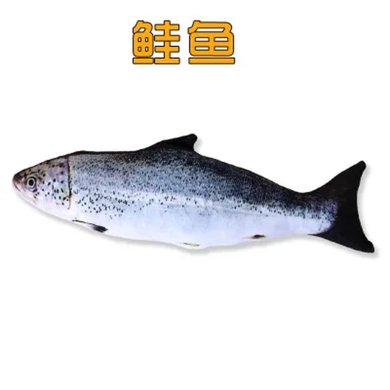 3D Plush Fish Cat Toy – Interactive Catnip Fun