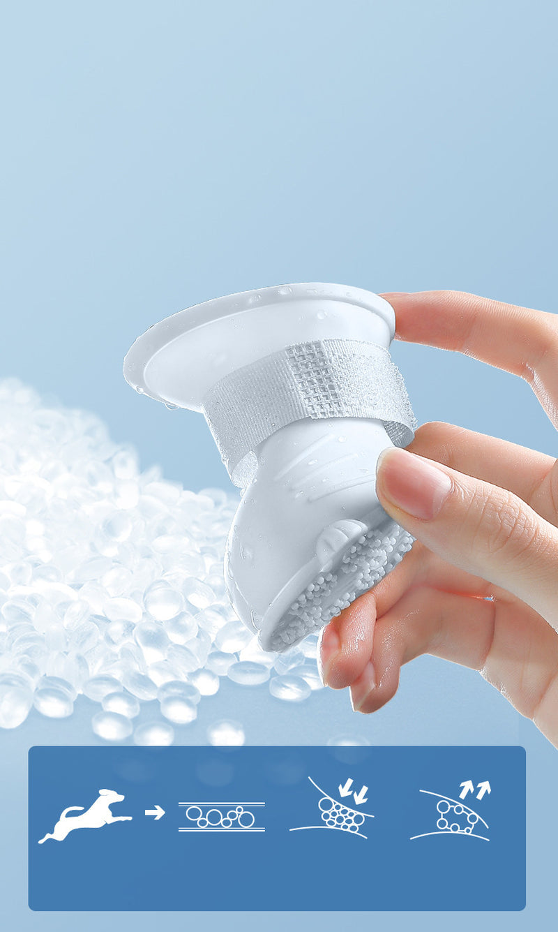 Waterproof Pet Rain Boots – Non-Slip Silicone Shoes for Dogs & Cats