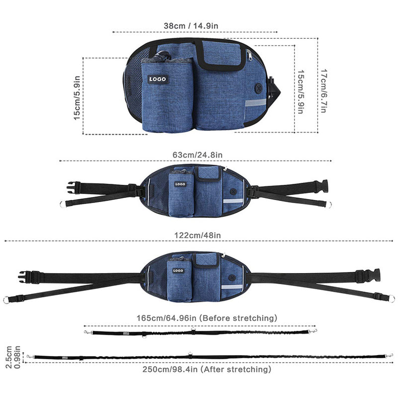 Hands-Free Training Waist Bag – Treat Pouch with Water Cup Holder