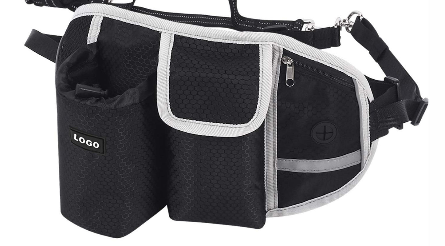 Hands-Free Training Waist Bag – Treat Pouch with Water Cup Holder