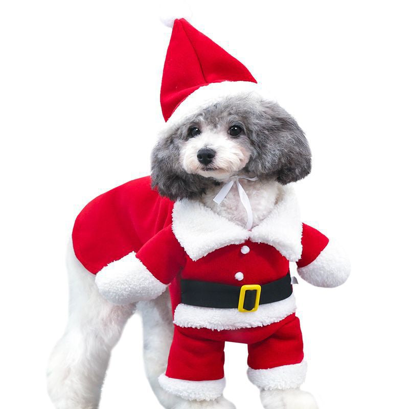 Pet Christmas Standing Costume – Funny Holiday Outfit for pets