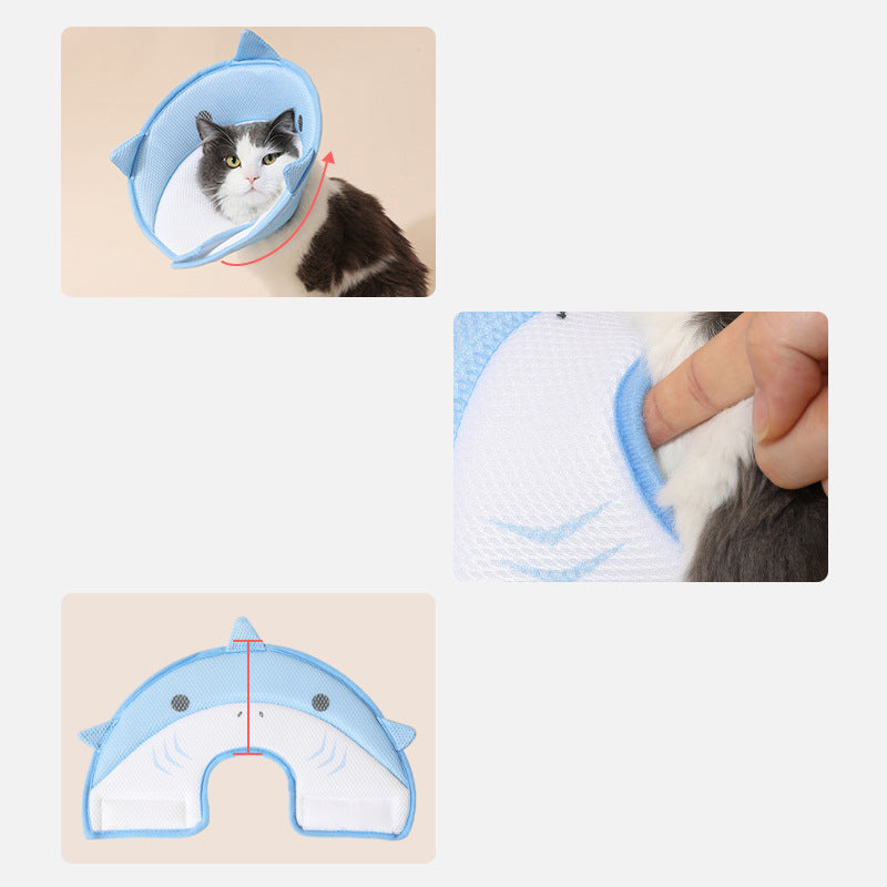 Soft Cat Recovery Collar – Comfortable Elizabethan Cone for Healing & Protection