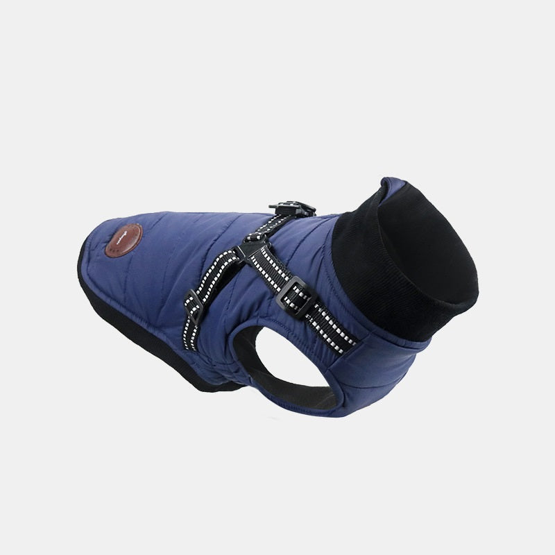 Warm Cotton-Padded Dog Jacket – Autumn & Winter Thickened Pet Clothes