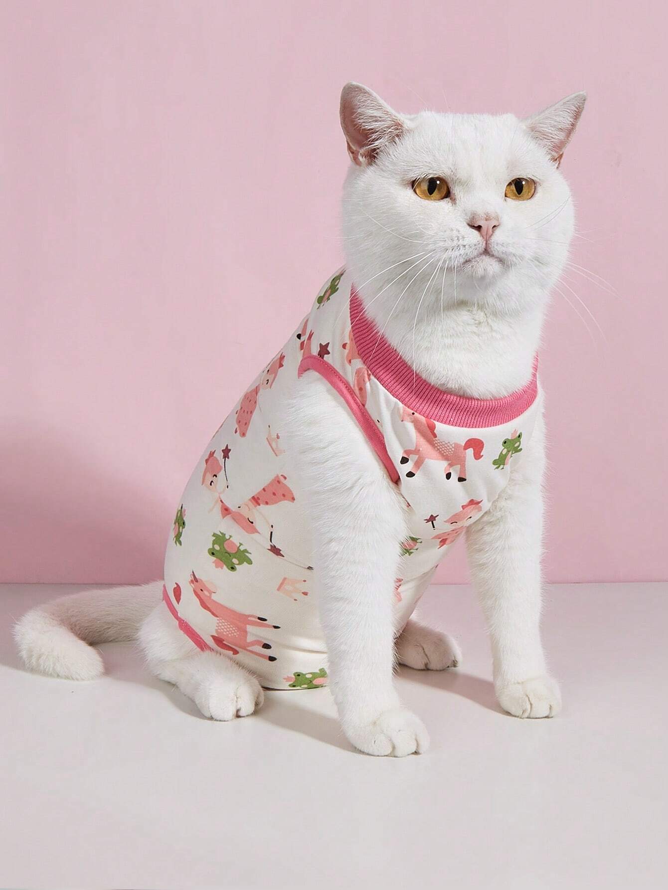 Soft Four-Legged Cat Recovery & Weaning Suit – Anti-Lick, Breathable, and Cozy Outfit for Female Cats