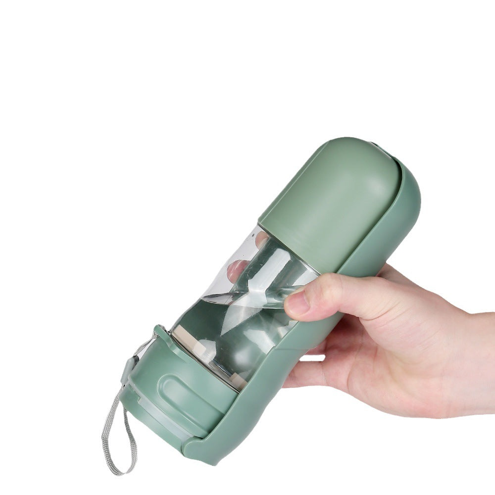 New Pet Outdoor Tableware Folding Portable Dog Drinking Cup Split-Type Dog Food Integrated Water Fountain Pet Products