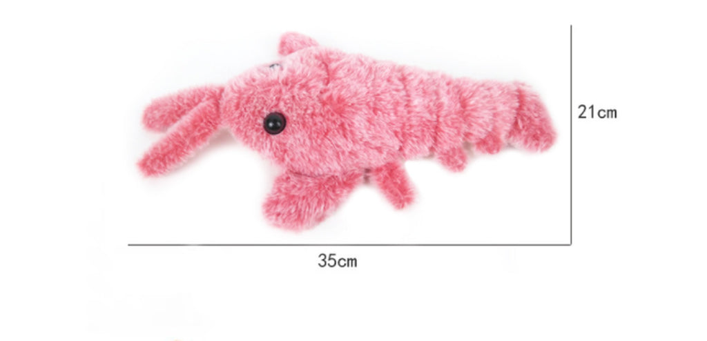 USB Rechargeable Flopping Lobster Toy – Interactive Jumping Plush for Active Indoor Pets