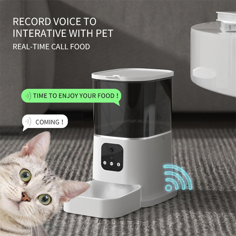 Smart WiFi Automatic Pet Feeder with App Control (Large Capacity)