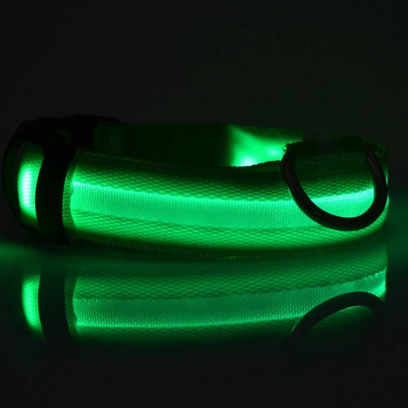 LED Safety Glow Collar – USB Rechargeable Night Light Pet Collar