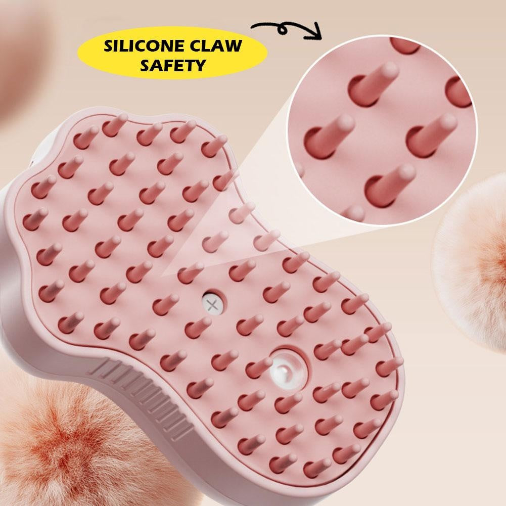 Electric Pet Spray Comb – Anti-Tangle Grooming Brush with Mist for pets