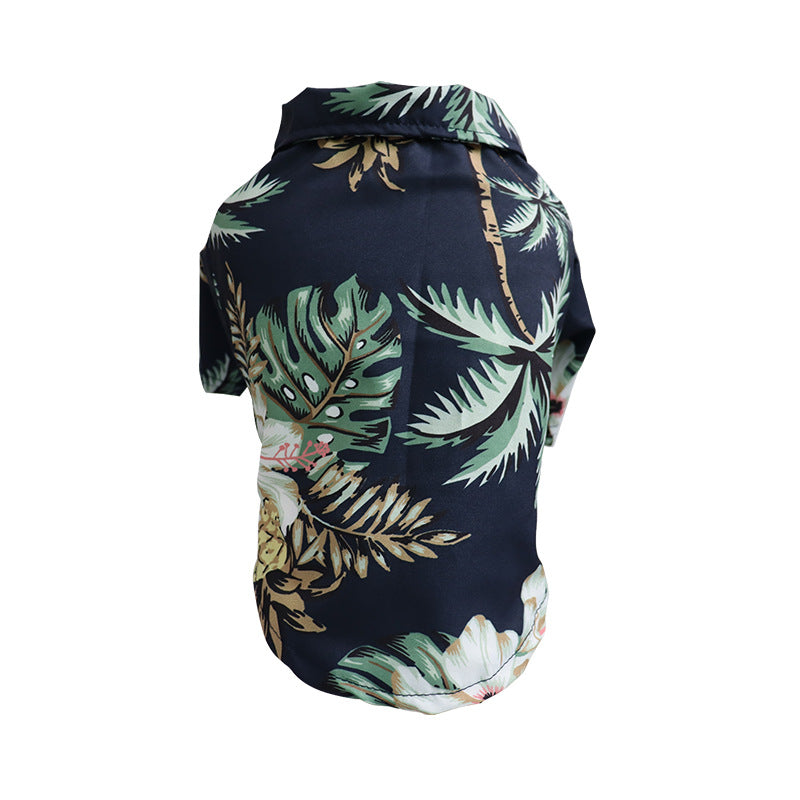 Summer Pet Shirt – Lightweight Breathable Hawaiian Print Outfit for Dogs & Cats