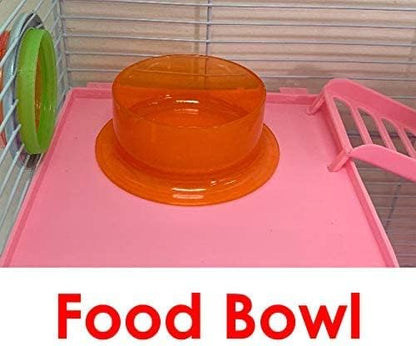 Large Expandable Hamster Cage with Tunnels, Ramp & Wheel – Customizable Hamster Habitat Playhouse for Gerbils, Mice & Small Pets