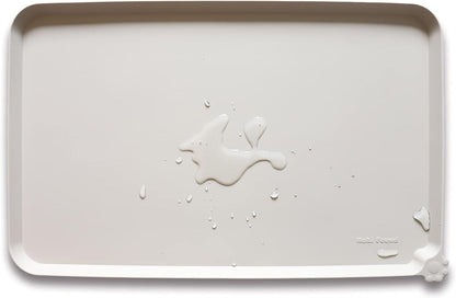Silicone Pet Feeding Mat for Dogs & Cats – Waterproof Non-Slip Food & Water Tray, High-Edge Spill-Proof Design