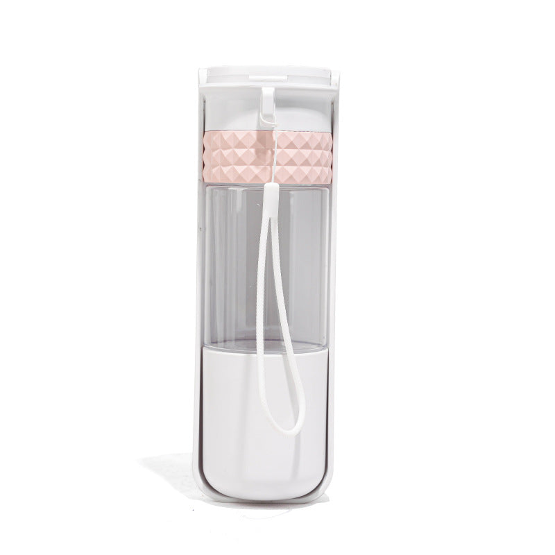 Portable Pet Water Bottle with Travel Bowl – Outdoor Pet Drinking Dispenser