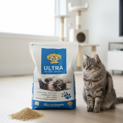 Ultra Unscented Clumping Clay Cat Litter – 40 lb Bag, High Absorbency & Odor Control