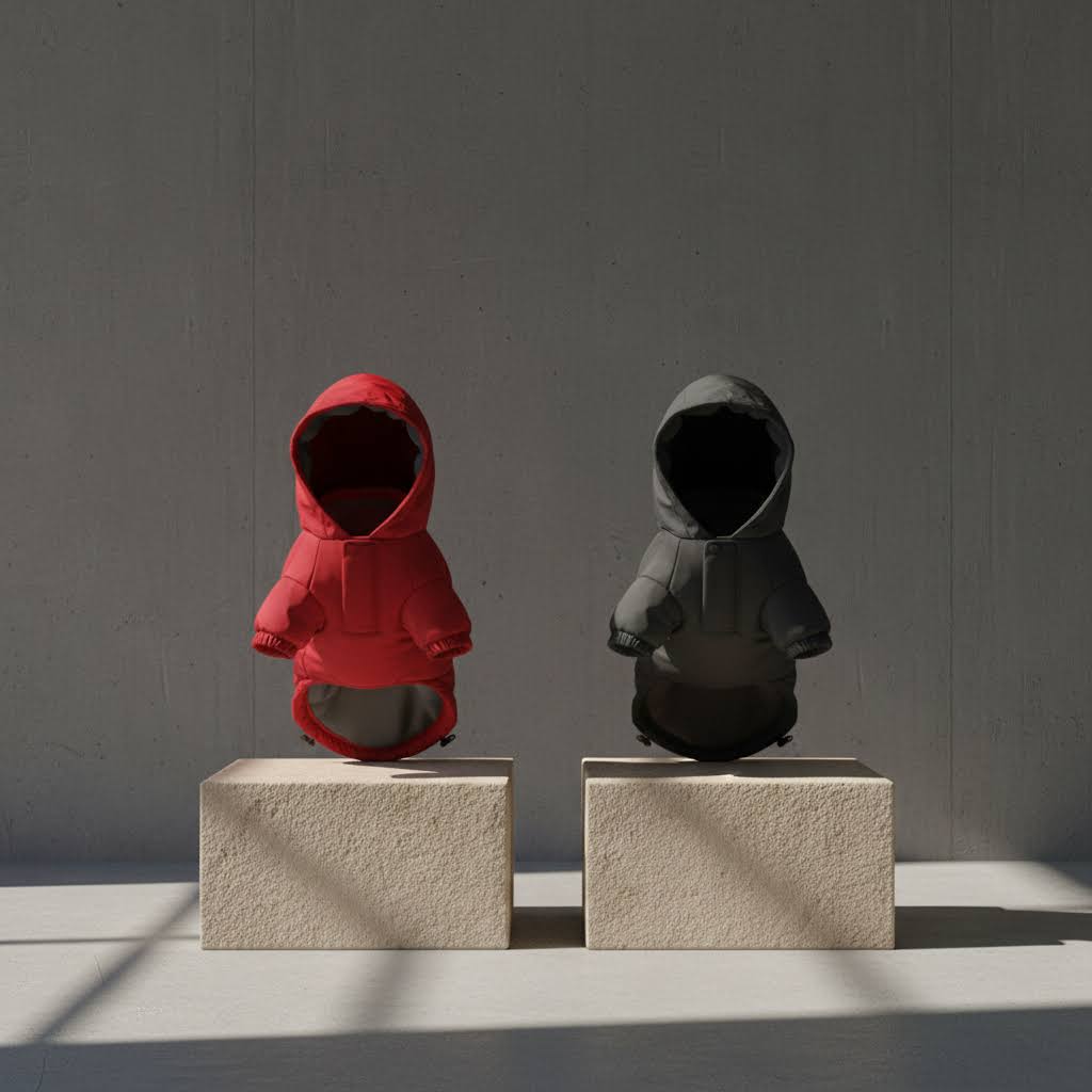 Waterproof Reflective Dog Jacket – Warm Fleece Winter Coat for Small to Large Dogs