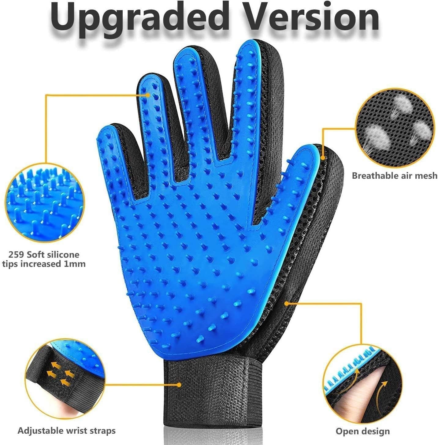 Washable Dog Pee Pads with Grooming Gloves – Non-Slip Reusable Puppy Mat