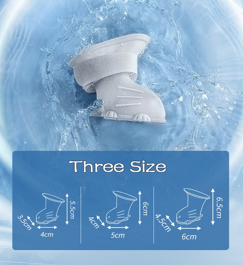 Waterproof Pet Rain Boots – Non-Slip Silicone Shoes for Dogs & Cats