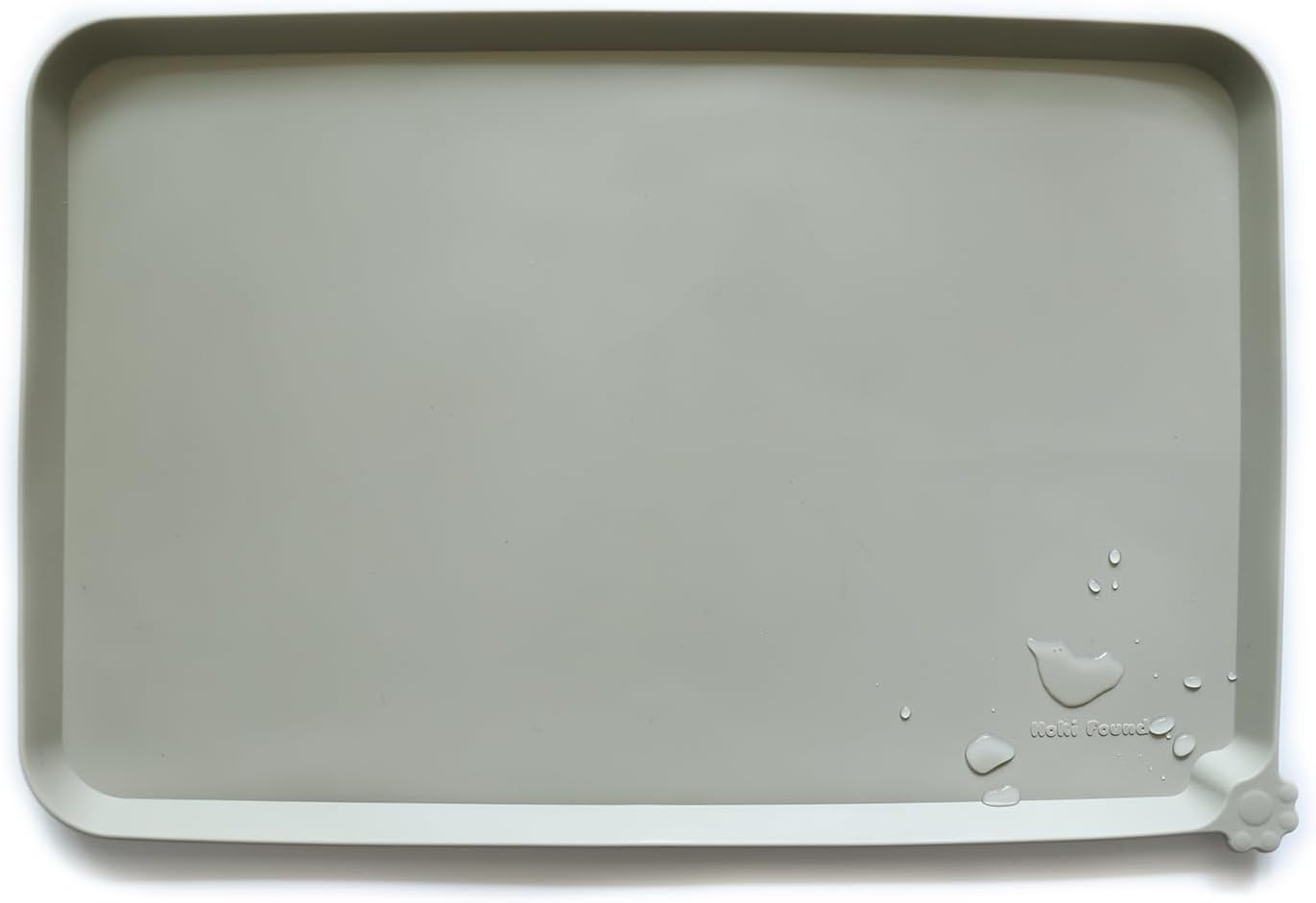 Silicone Pet Feeding Mat for Dogs & Cats – Waterproof Non-Slip Food & Water Tray, High-Edge Spill-Proof Design