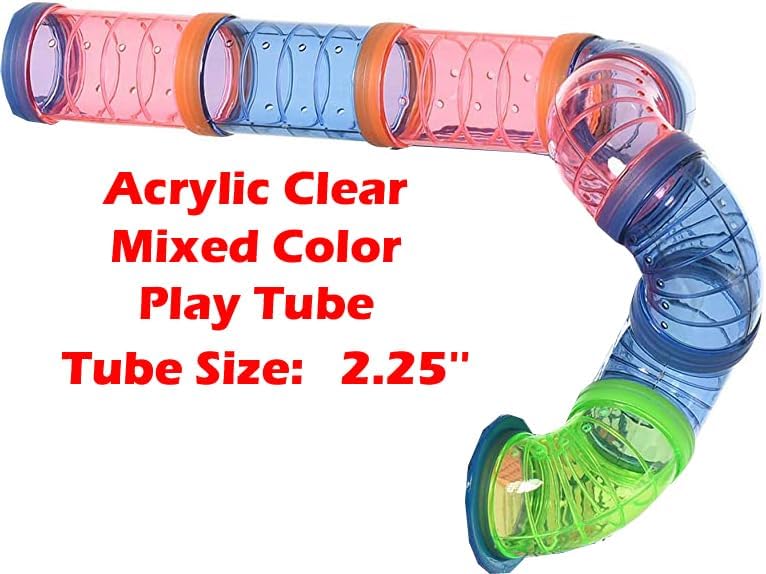 Large Expandable Hamster Cage with Tunnels, Ramp & Wheel – Customizable Hamster Habitat Playhouse for Gerbils, Mice & Small Pets