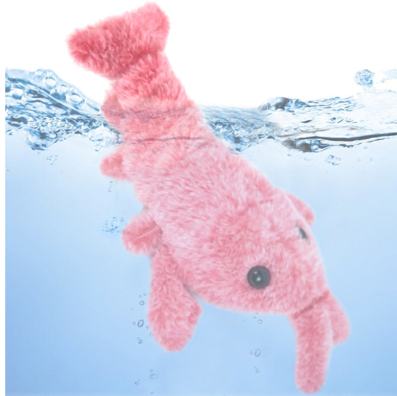 USB Rechargeable Flopping Lobster Toy – Interactive Jumping Plush for Active Indoor Pets