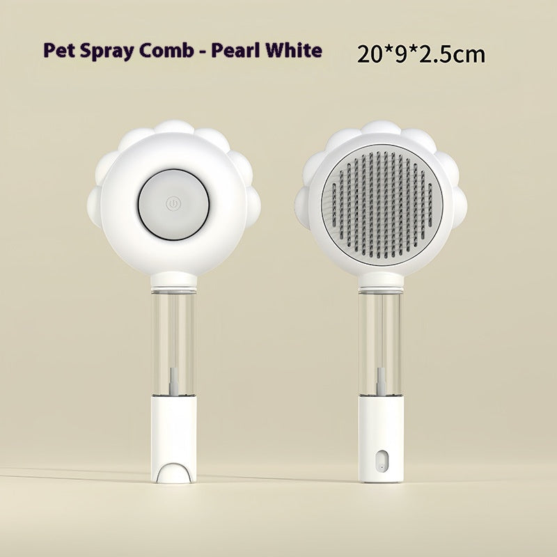 2-in-1 Self-Cleaning  Brush – Grooming Hair Remover & Spray Comb for Pets 