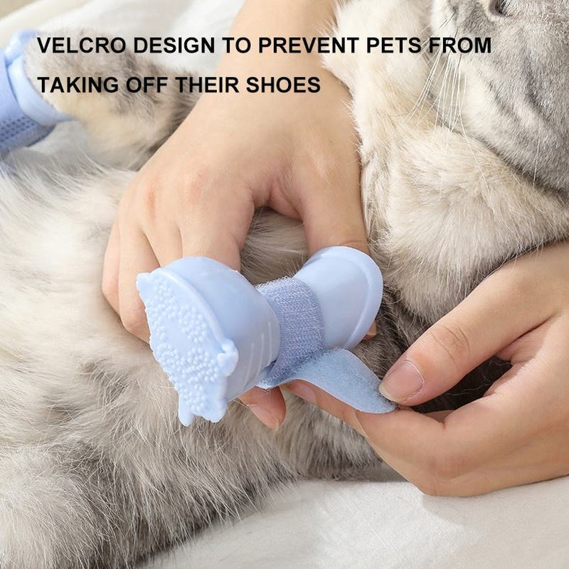 Waterproof Pet Rain Boots – Non-Slip Silicone Shoes for Dogs & Cats