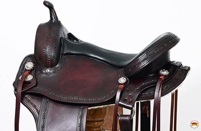 Gaited Western Flex Pleasure Treeless Leather Saddle for Horses – American Made