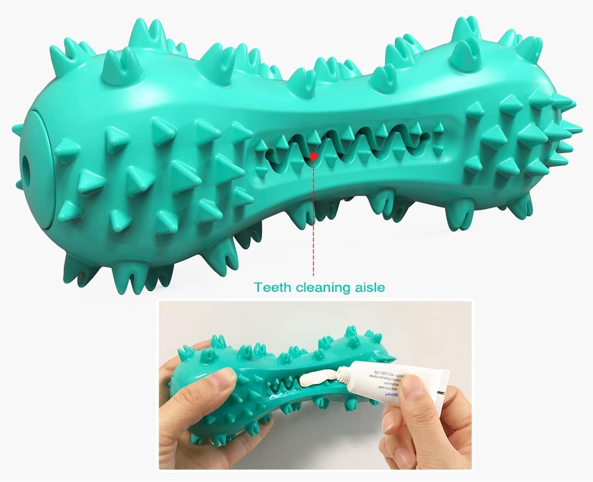 Squeaky Puppy Teething Chew Toys / Dog Toys for Aggressive Chewers - Durable Toothbrush Toys