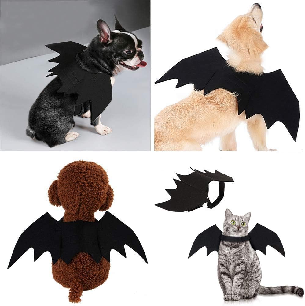 Halloween Pet Costume – Cute Kitten & Small Dog Outfit with Accessories
