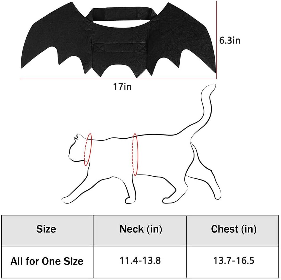 Halloween Pet Costume – Cute Kitten & Small Dog Outfit with Accessories