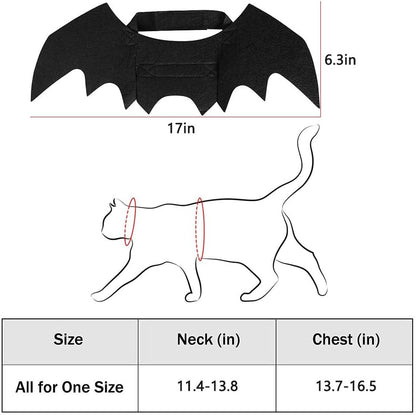 Halloween Pet Costume – Cute Kitten & Small Dog Outfit with Accessories