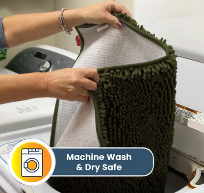 Super Absorbent Microfiber Dog Doormat – Quick-Dry Non-Slip Muddy Paw Mat for Dogs & Cats (Machine Washable)