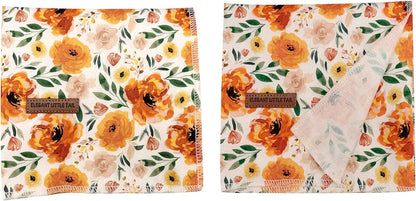 Floral Dog Bandana – Adjustable Washable Scarf for Medium & Large Dogs