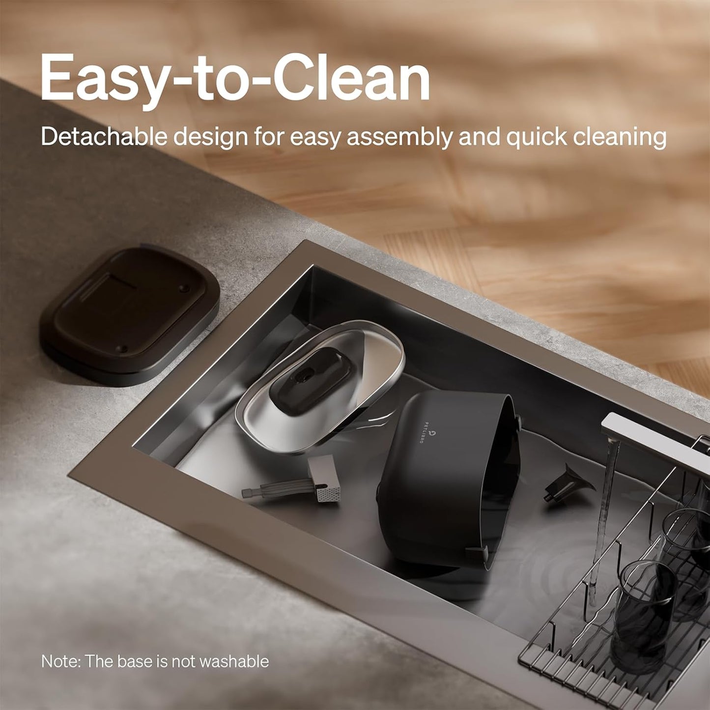 Wireless Cat Water Fountain Bundle – Battery Operated Pet Water Dispenser + 8 Replacement Filters for Dockstream