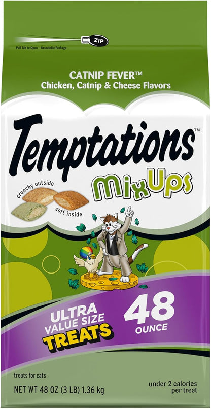 Mixups Catnip Fever Flavor Crunchy and Soft Cat Treats
