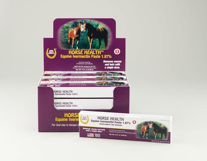 Equine Dewormer Paste – Ivermectin 1.87%, 0.21 oz for Horses up to 1,250 lbs